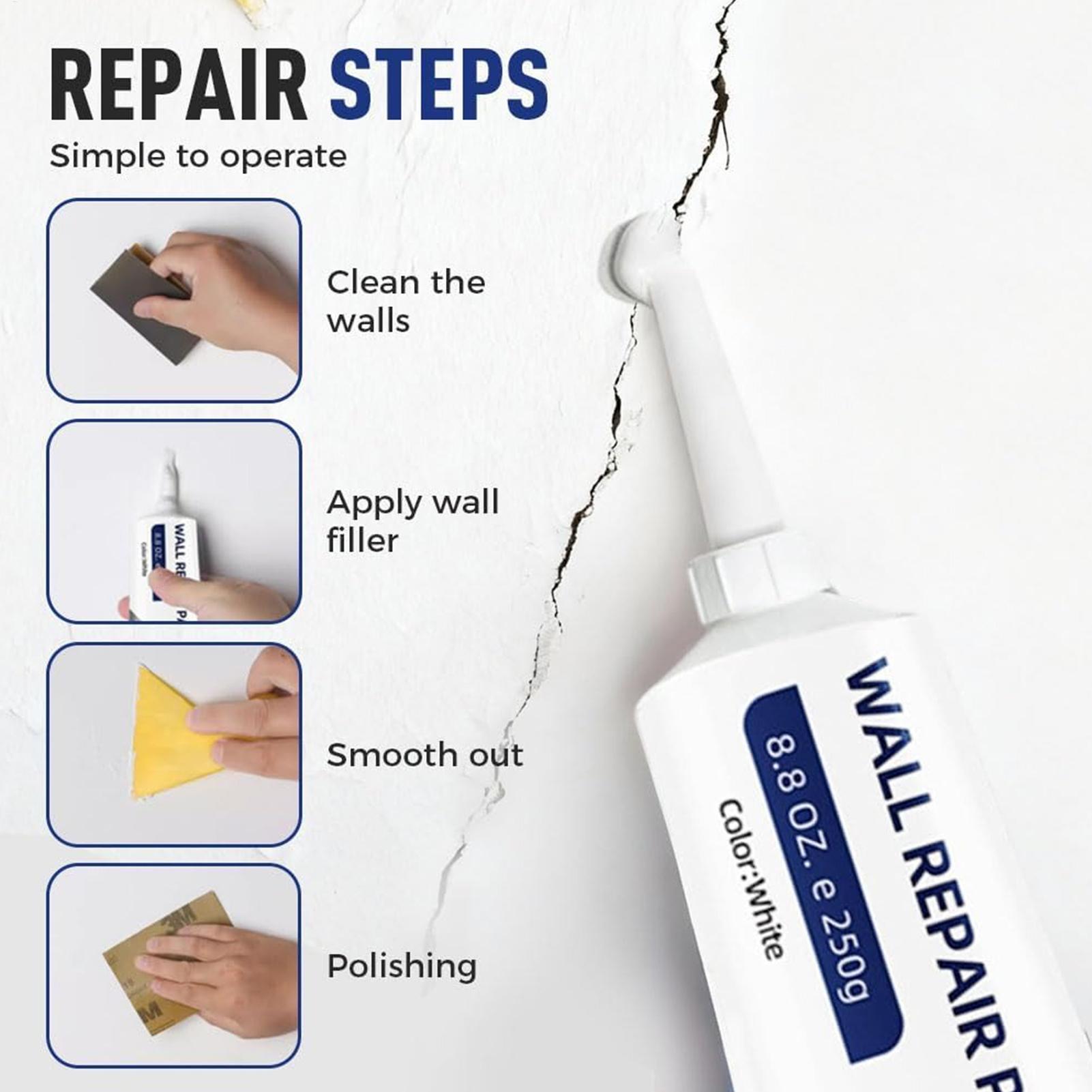 DIY壁ひび割れ補修ペースト、乾式壁補修用接着剤、浴室床、シ - Home Bathroom Wall Tiles のレビューと価格