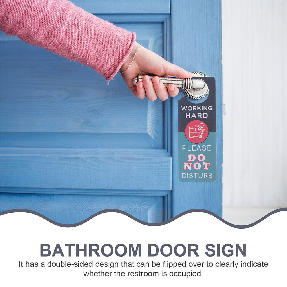 2 個の両面ドア吊り下げサイン浴室占有インジケーター PVC - Home Bathroom Occupied Sign のレビューと価格