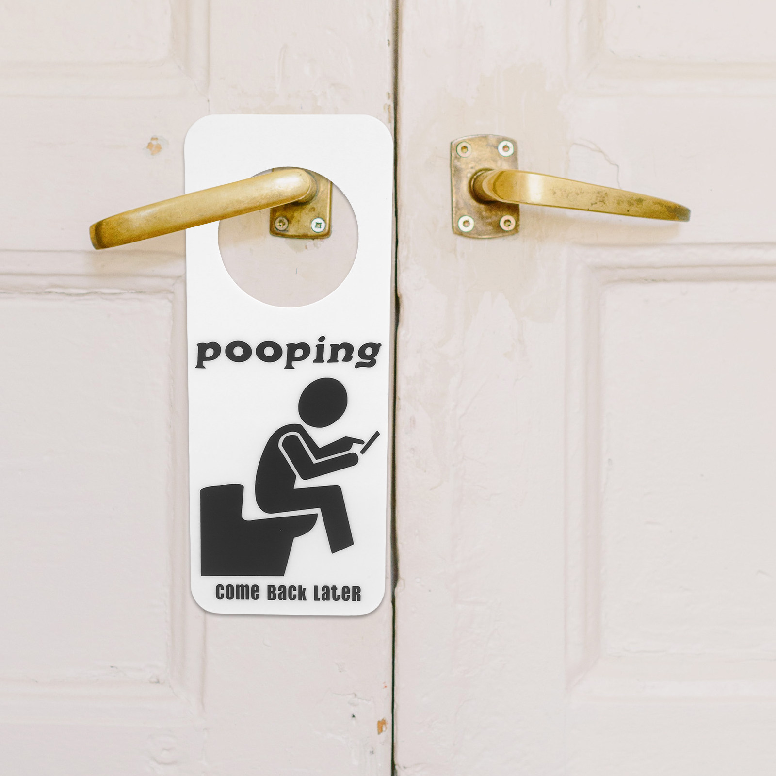 バスルーム用ドアサイン、家庭用装飾用サイン、面白い「使用中」 - Home Bathroom Occupied Sign のレビューと価格