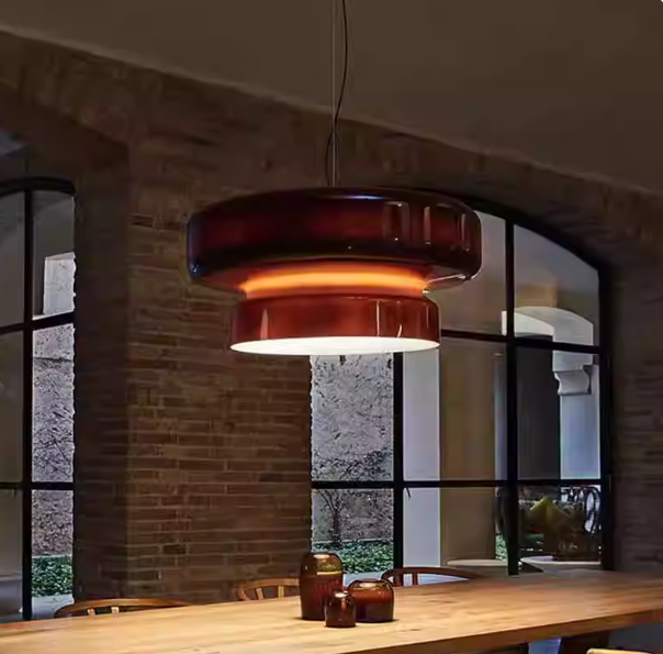 LED ファッションガラスペンダントライトモダンな環状シャン - Home Bathroom Lighting Design のレビューと価格